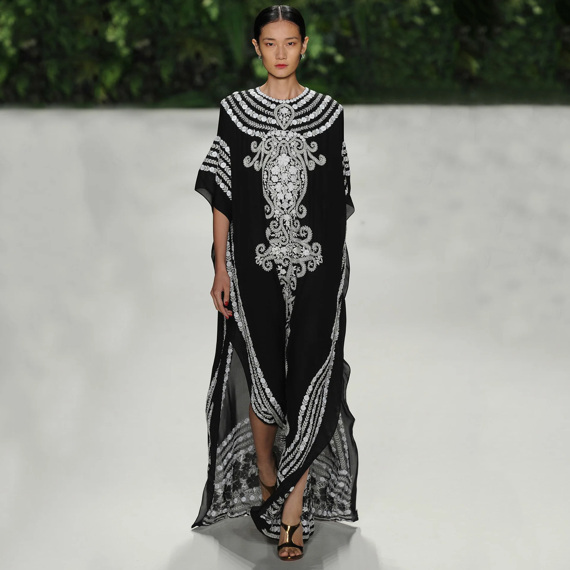 

Positioning Print Robe Style Beach Cover-Up Casual Vacation Dress Bikini Top