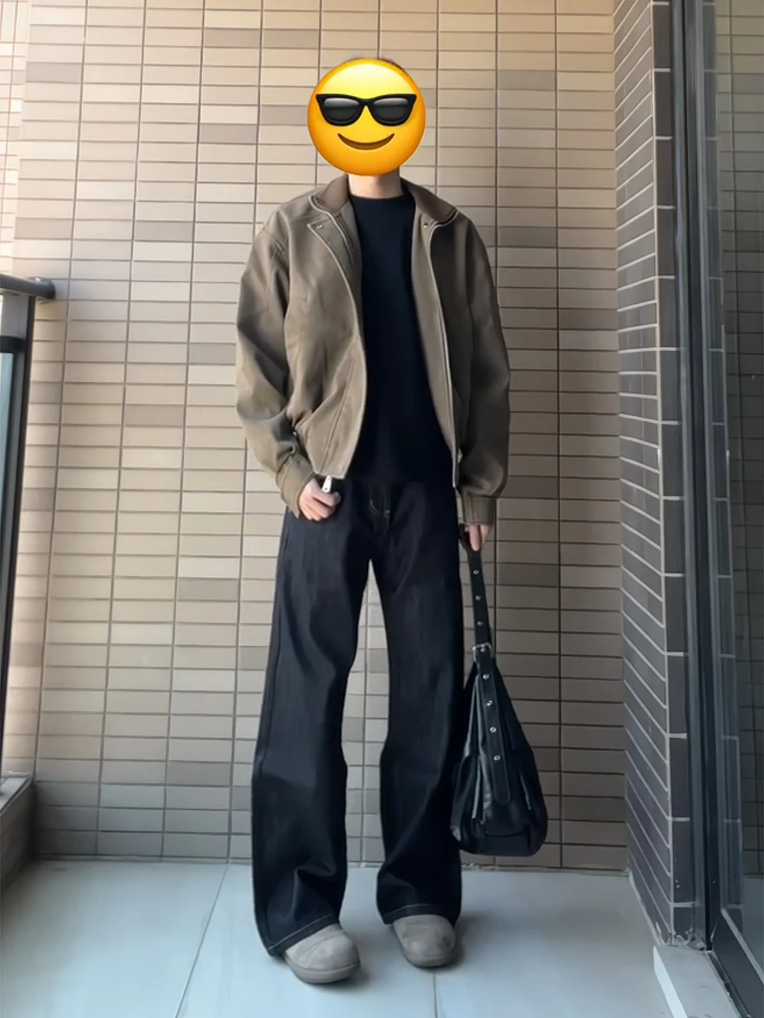 

Cleanfit Black Denim Jeans Men's Spring Slim Fit Bell Bottom American Straight Leg Knife Pants mid Waist Zipper