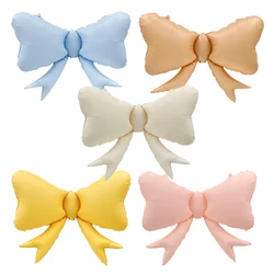 1pc Sweet Macaroon Foil Balloons Giant Bow Balloon Baby Shower Decor Girls Gender Reveal Bowtie Birthday Ballon Party Supply