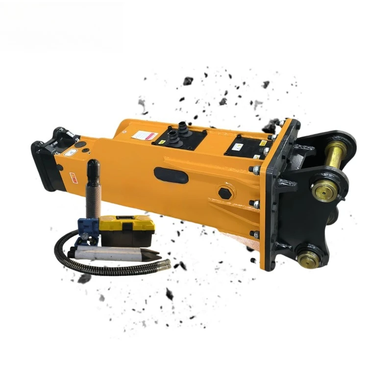 11-15 Ton Excavator Hydraulic Breakers Box Type Rock Breaker Hammer with Pump Gearbox Engine Motor Demolition Tool
