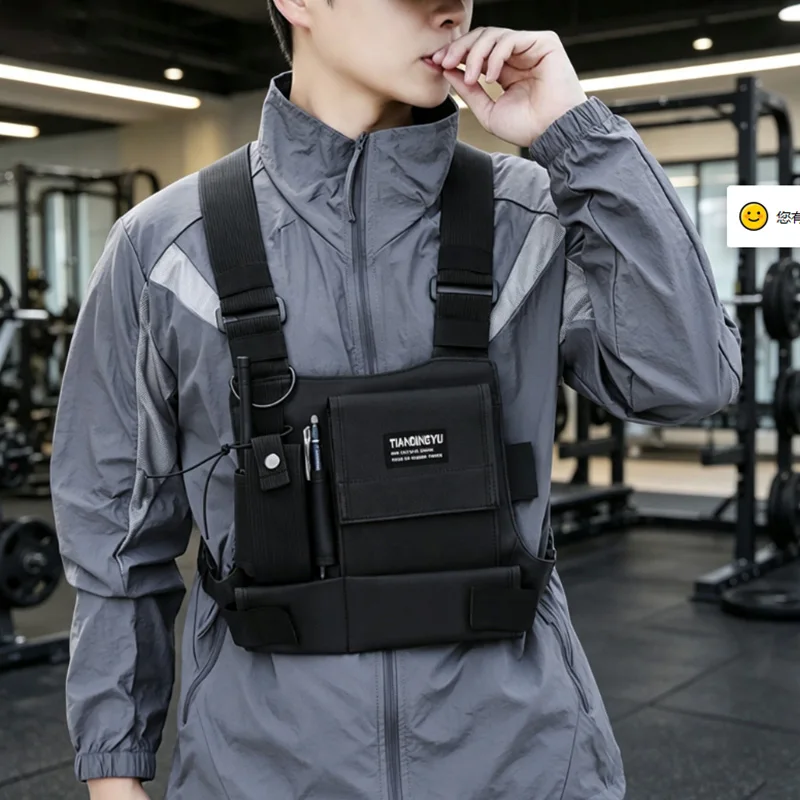 2026 New Chest bags unisex Function Chest Rig Bag Men Vest Backpack Walkie-talkie bag for running fishing cycling outdoor Sports