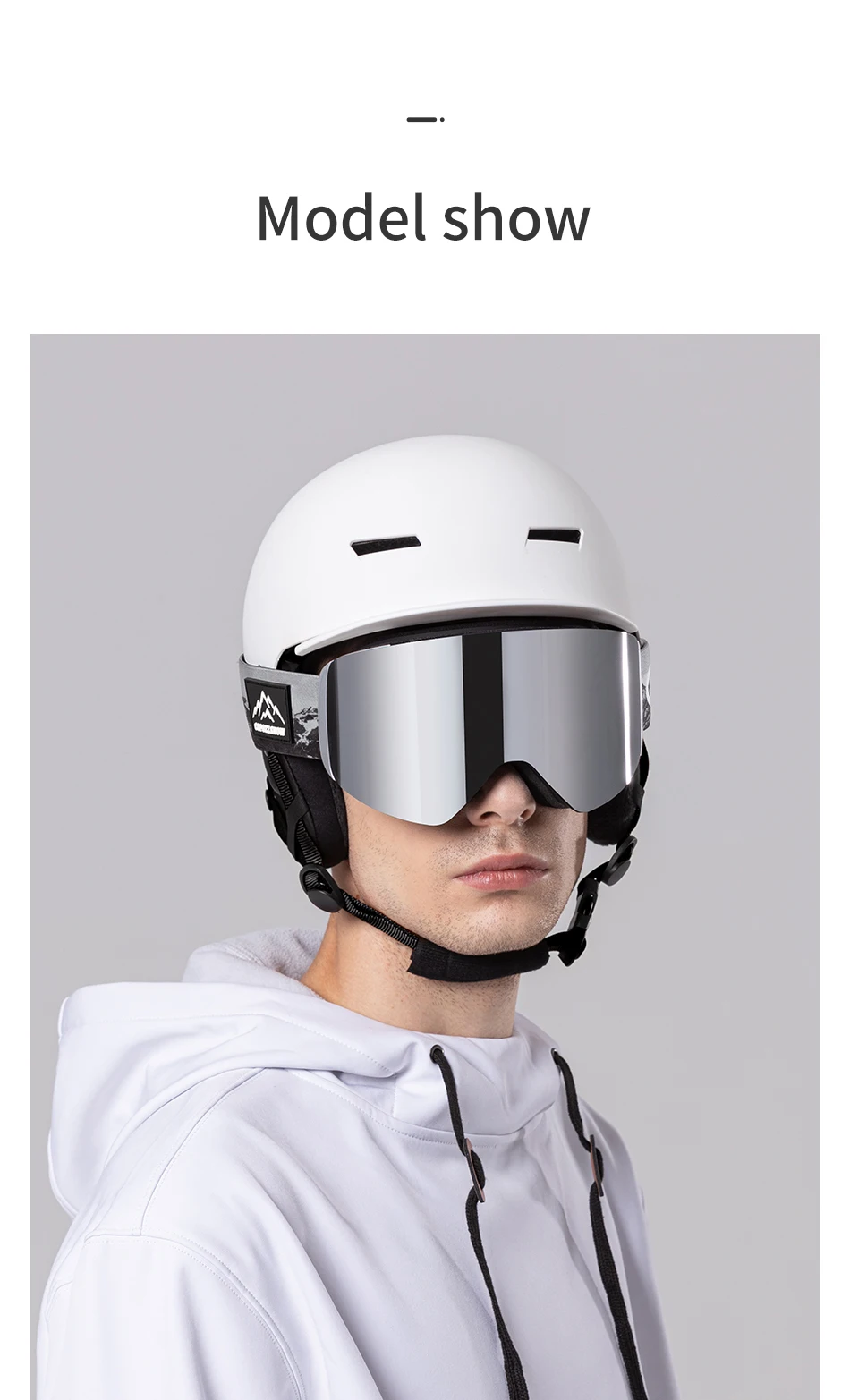 COPOZZ OTG Ski Goggle Snowboard Mask For Men Women Yellow Lens Case Eyewear Kit Cylindrical UV400 Protection Snow Glasses Adult