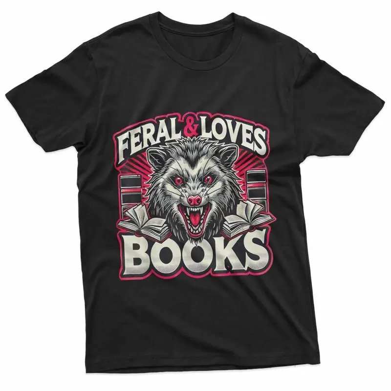 

Футболка «Любитель книг» с забавным читателем Possum Librarian Library