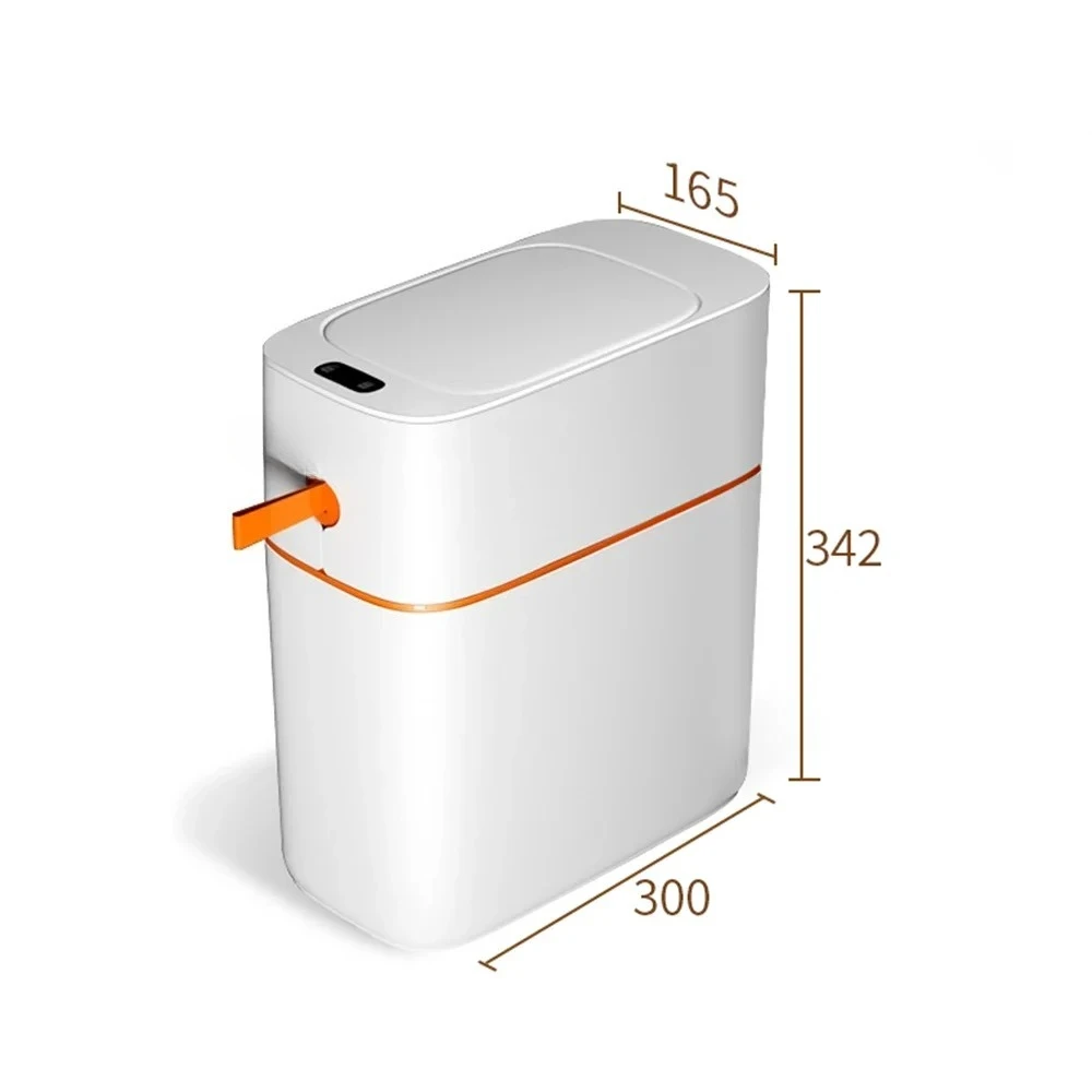Intelligent induction trash can IPX5 waterproof automatic motion sensor trash can for bathroom bedroom home office odorless