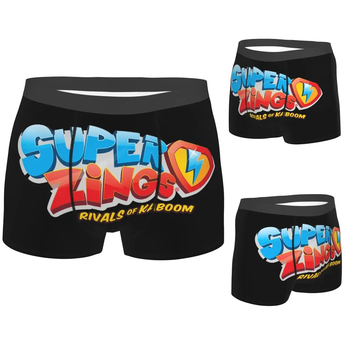 

Boxer Underpants Shorts Superthings Panties Male Ventilate Underwear for Homme Man Boyfriend Gift