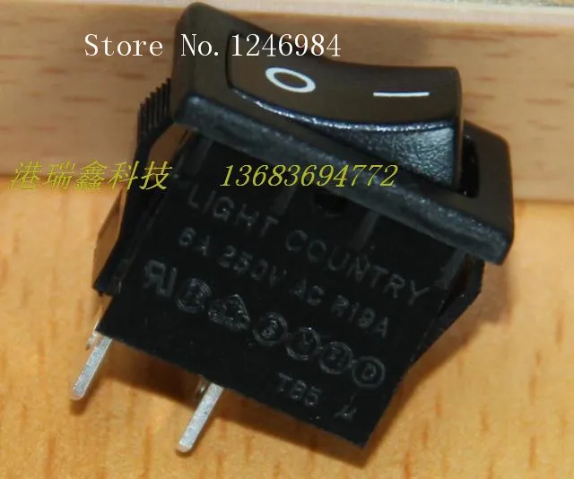 [SA]Power switch R19 A LIGHT -Taiwan group paddle boat Black SPST type switch RA12--200pcs/lot