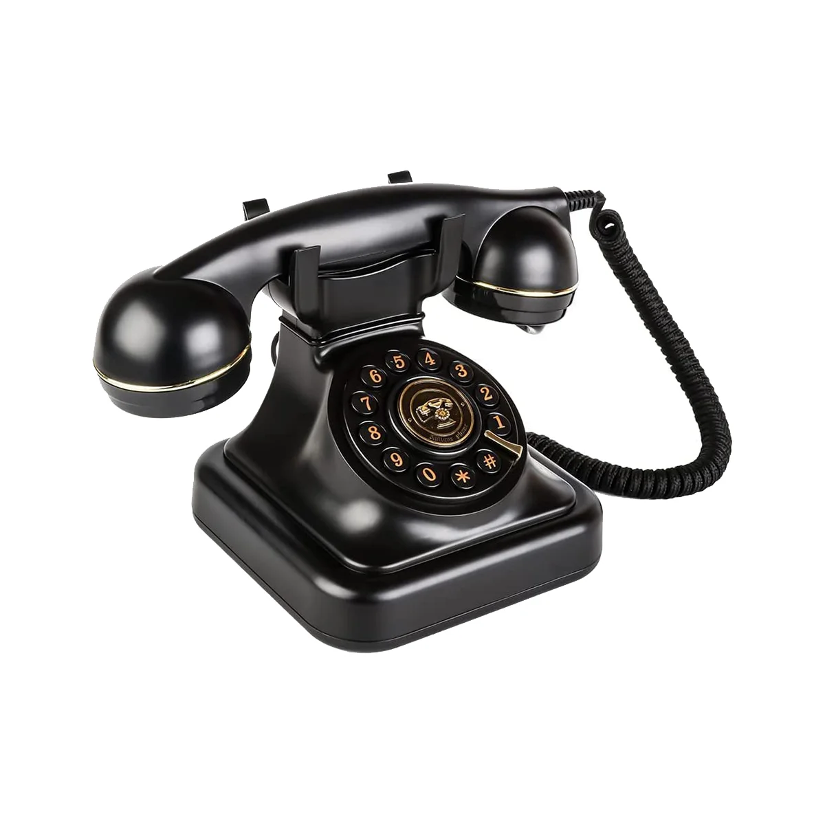 Retro Landline Telephone,Old Fashioned Vintage Landline Phones with Classic Metal Bell Retro Telephone for Home Office