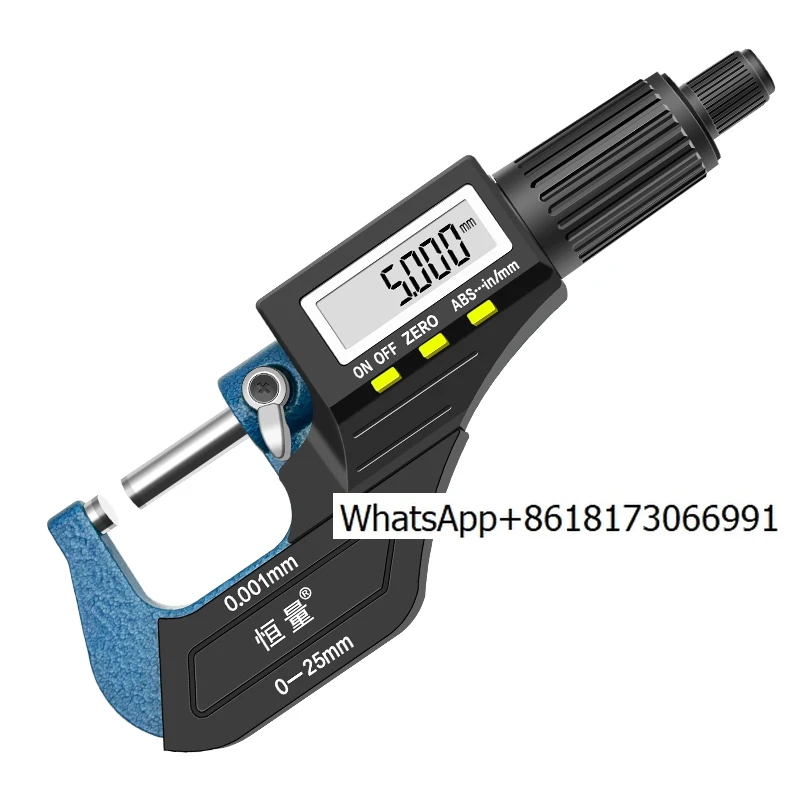 High-precision 0.001mm digital micrometer Enables unmarked electronic spiral micrometer outer diameter measurement
