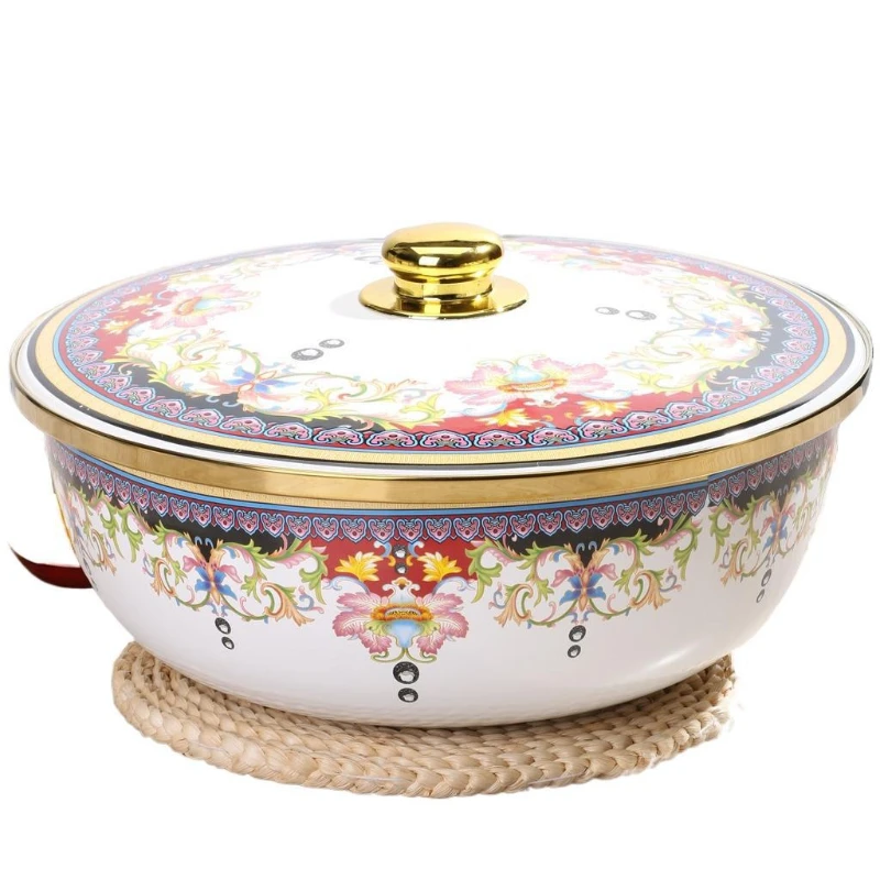 

Food grade and basin non-stick with enamel cover to wake up the face, no plastic wrap, large capacity