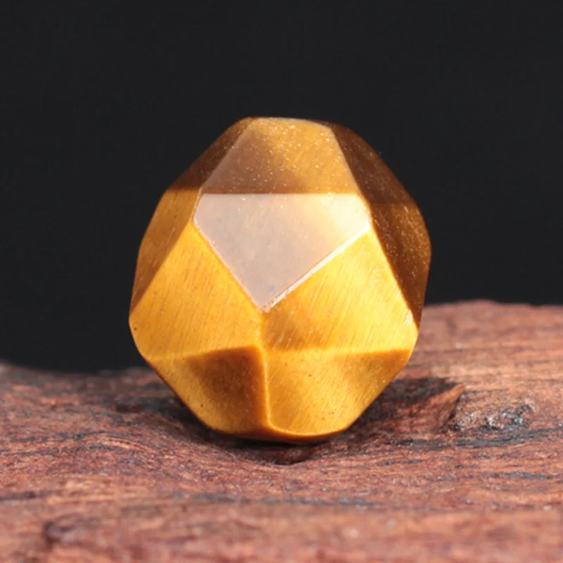 Yellow Tiger Eye Sliced Dried Beads