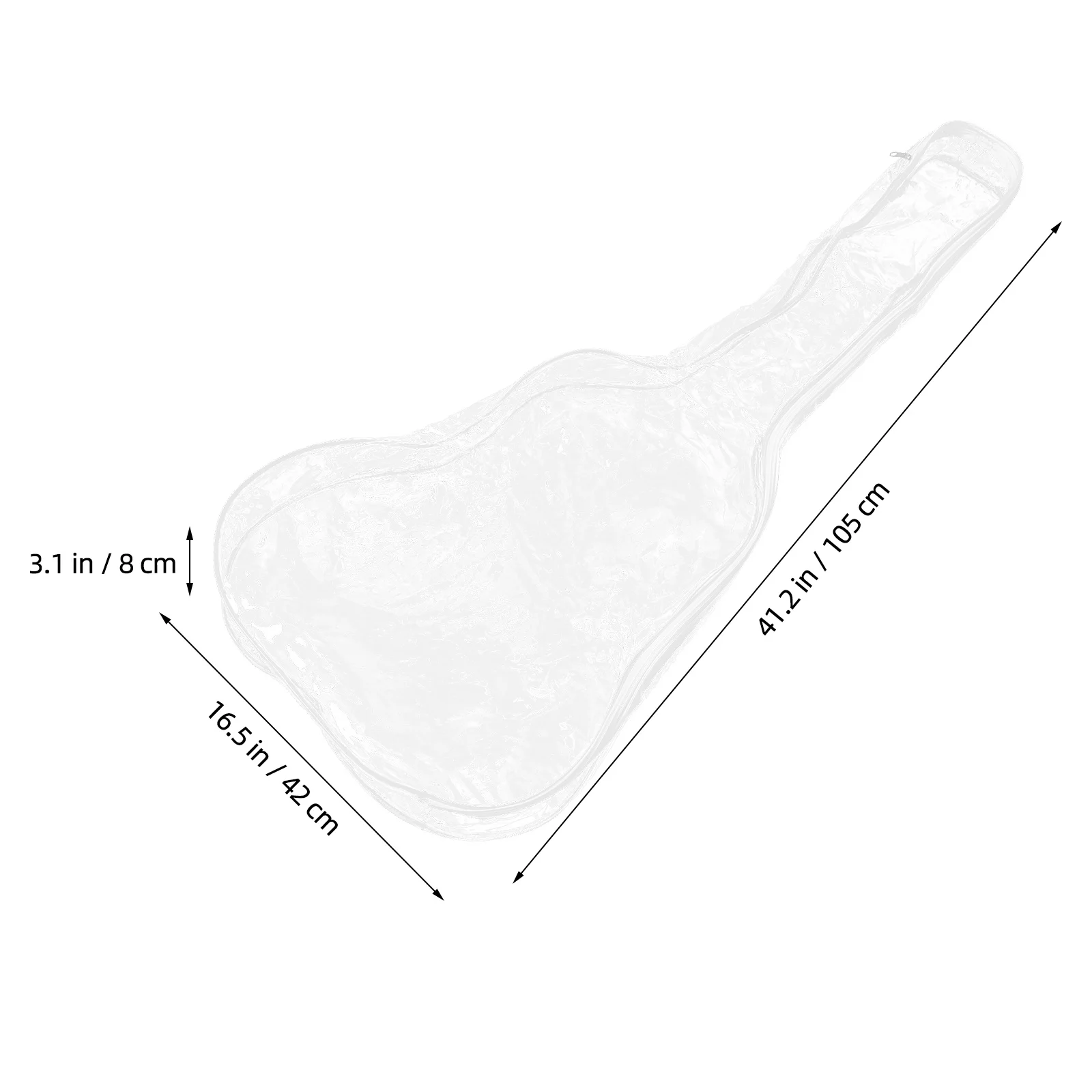 Transparent Electric Guitar Cover PVC Dust Protector Waterproof Durable Protective Cover for Electric Guitar Accessories