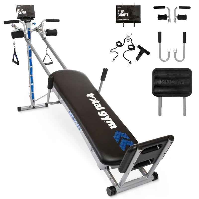 APEX G3, Slim-Frame Incline Bodyweight Training Home Exercise Machine, w/ 8 Levels of Resistance, Squat Stand, & Basic