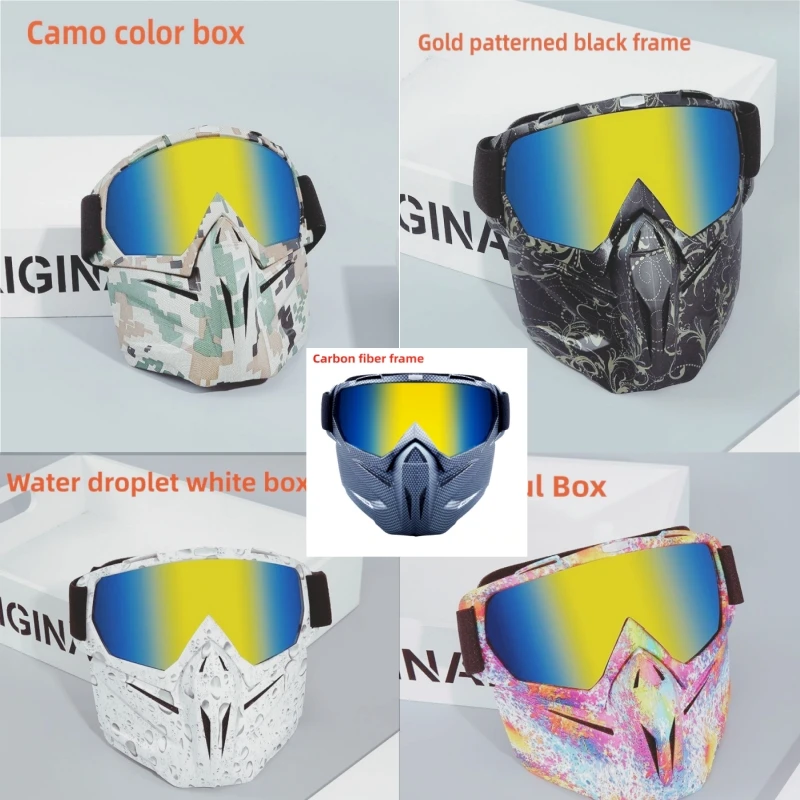 Goggles Full Face Hd Transparent Windproof and Sandproof Welding Protective Glasses, Multifunctional Windproof Mask