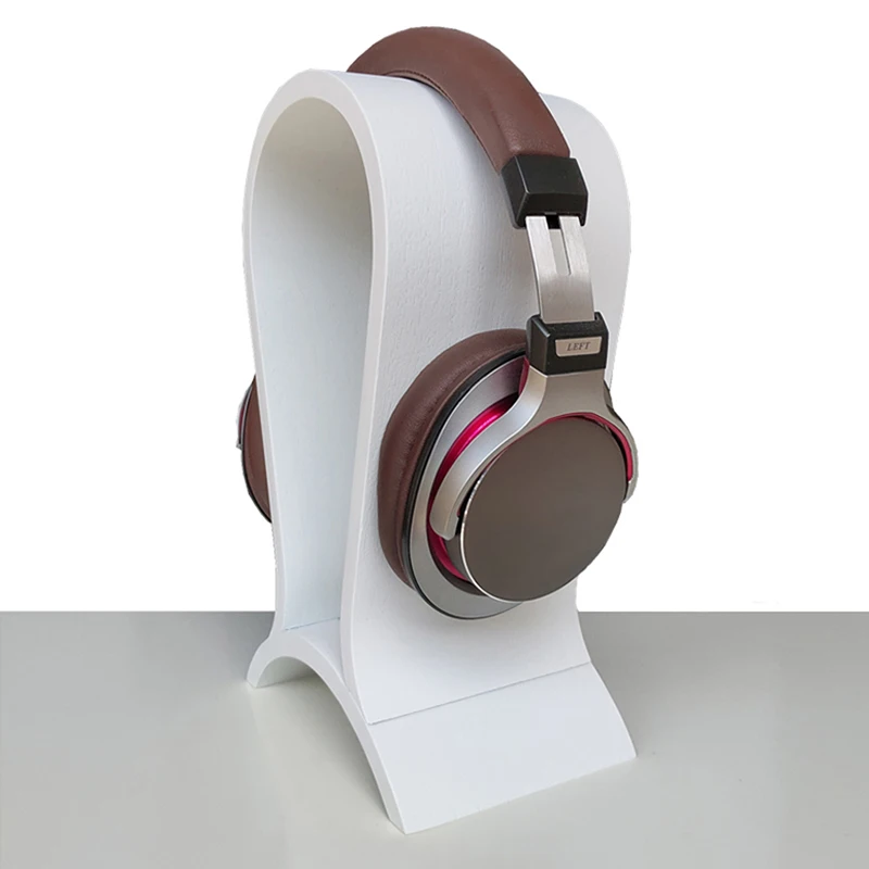 Desktop Headphone Stand Bracket Walnut Wood Computer Headset Headphone Rack Display Stand Gaming Headphone Hanger Holder