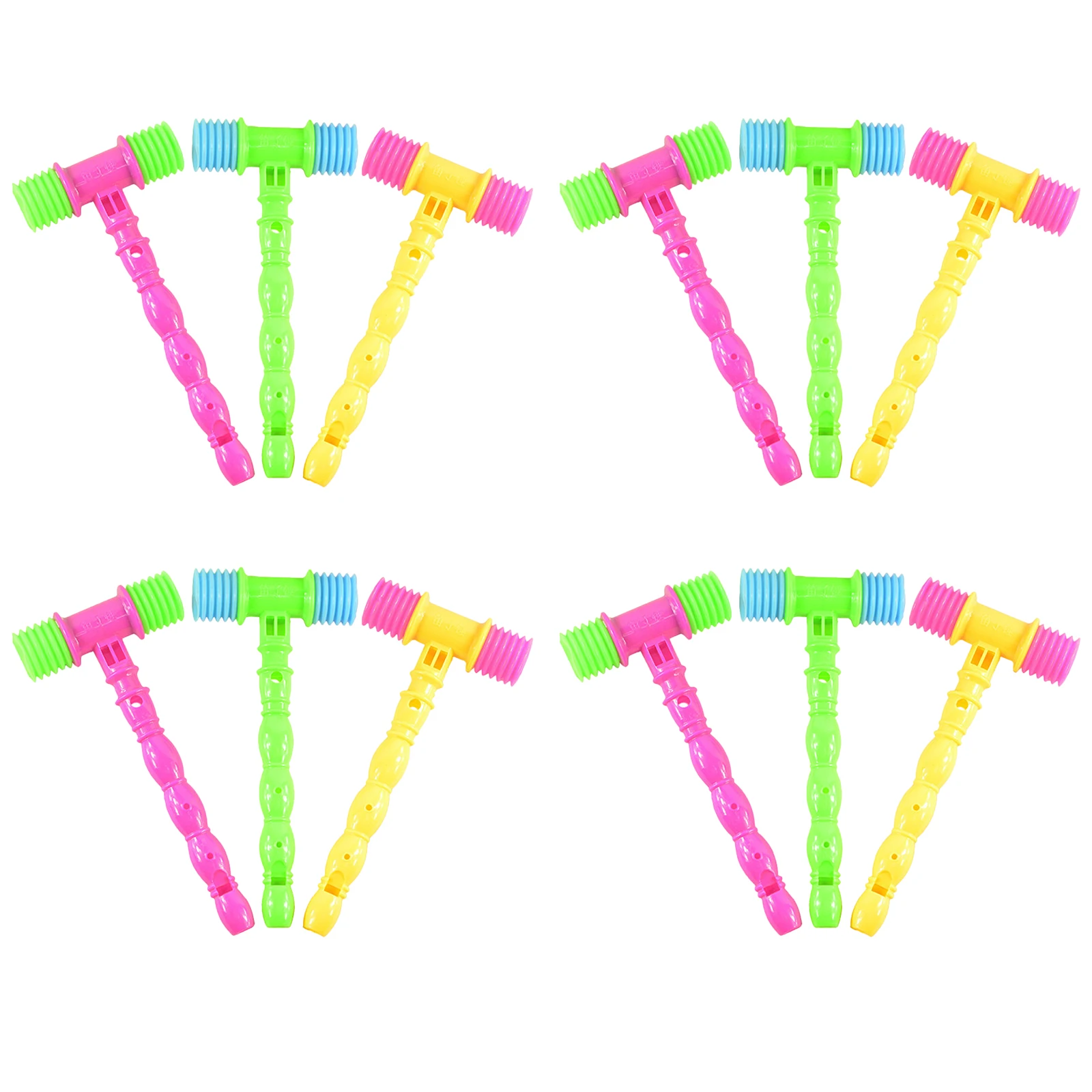 12 szt. Plastikowe młotki dla dzieci, wydające dźwięk, do zabawy na zewnątrz, do basenu, plastikowe młotki, upominki na przyjęcia, narzędzia ręczne