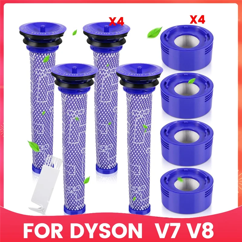 

AA81-Набор фильтров для беспроводных пылесосов Dyson V7 V8, сменный фильтр предварительной очистки и аксессуары для постфильтров, запасные части