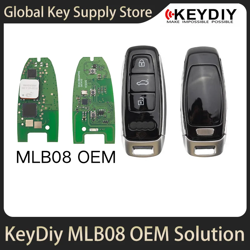 KeyDiy MLB08 MLB19 MLB26 OEM Solution for MLB System Keyless Remote Key Programming A4 Q5 A6 A8 Q7 718 911 KDX4 KD X4 KD-MP BCM2
