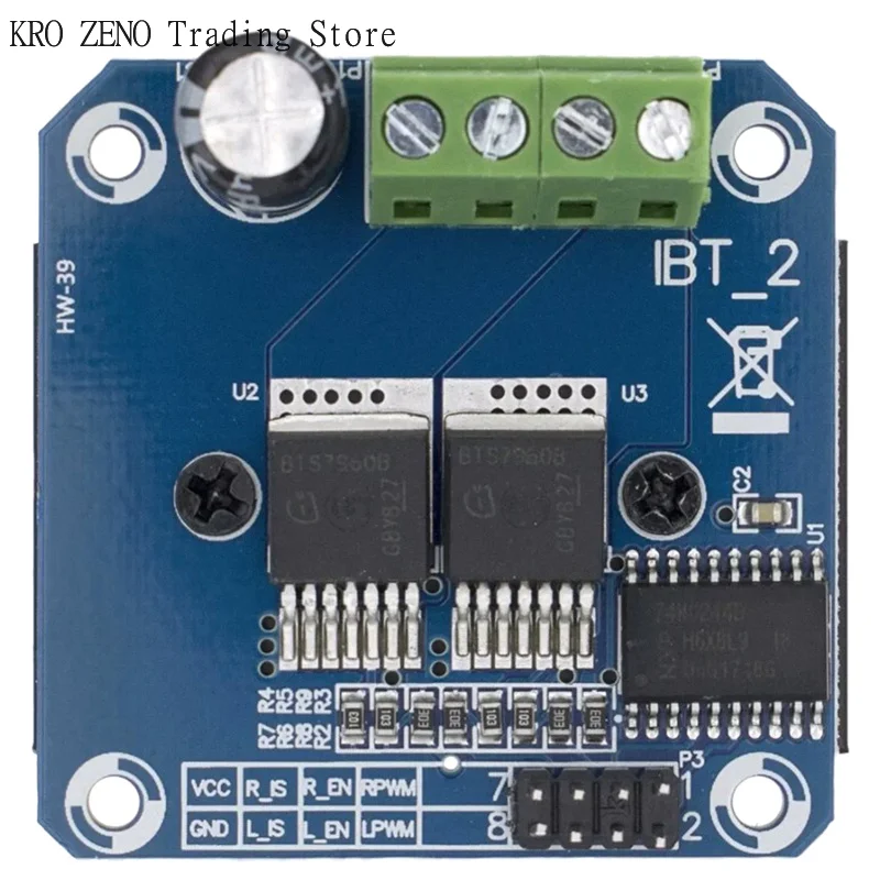 🔝BTS7960 43A Double H-bridge High-Power Driver Module DIY Smart Car Current Diagnostic For ✨