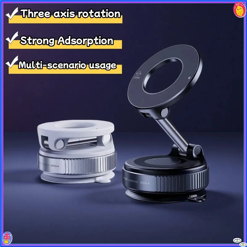 

360° upgraded vacuum magnetic phone holder, suitable for multiple scenarios, suction cup phone holder, car accessories, fitness