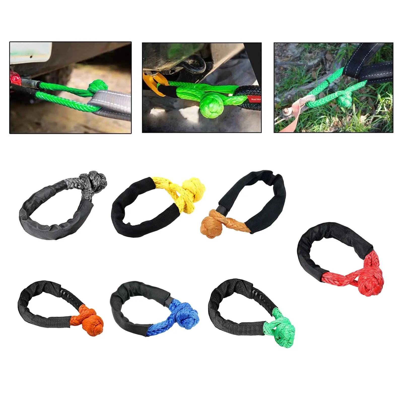 

Синтетический мягкий канат ATV Lbs с защитным рукавом, мягкая скоба