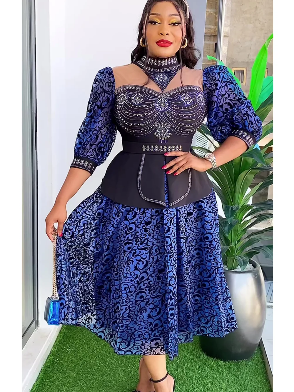 Plus Size abiti da festa di nozze africani per le donne 2024 New Dashiki Ankara abito da sera elegante turchia Outfit Robe Africa Clothes
