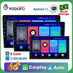 Podofo 8G 128G 2din Car Android Radio Multimedia Player 7/9/10