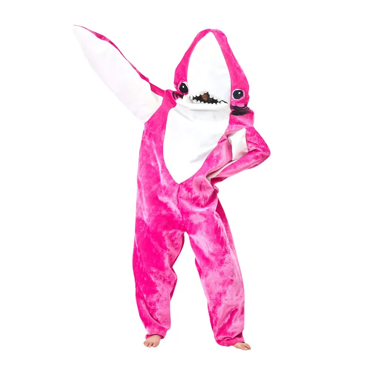 Funny Great White Shark Performance Costume Cartoon Character Costume Head-to-Toe Festival Outfit