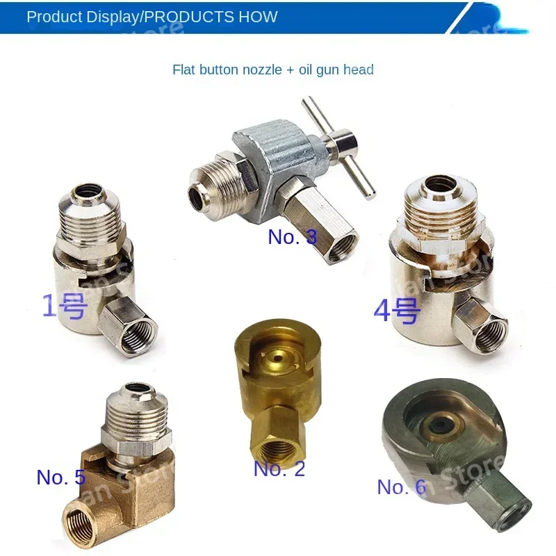 

German SWL Marine Flat Button Grease Gun Nozzle Head DIN3404 16mm/22mm Multi Styles
