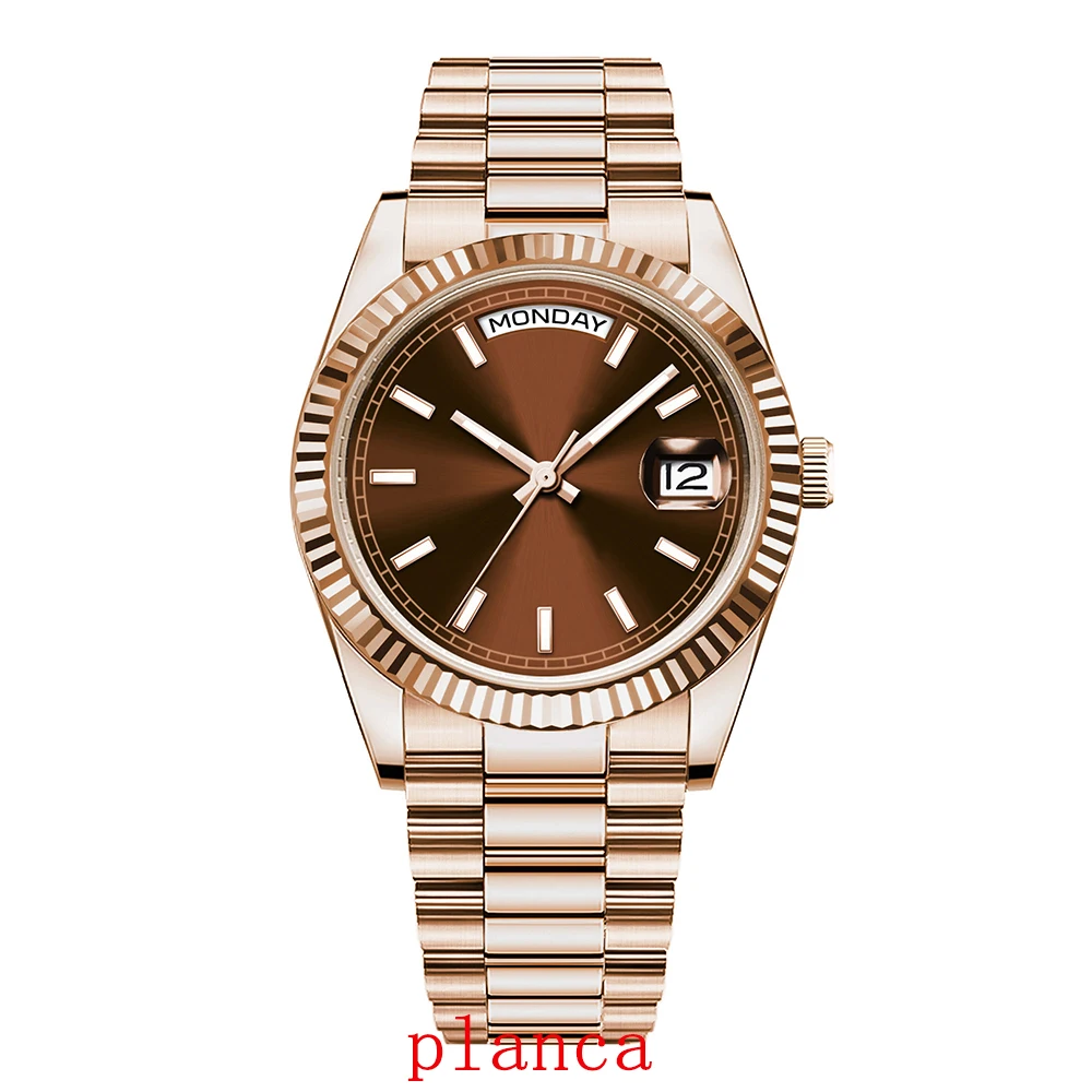 นาฬิกาข้อมือผู้ชายแบบอัตโนมัติขนาด 36 มม. สายสแตนเลส กระจกแซฟไฟร์ กันน้ำ สำหรับดำน้ำ รุ่นหรูหรา