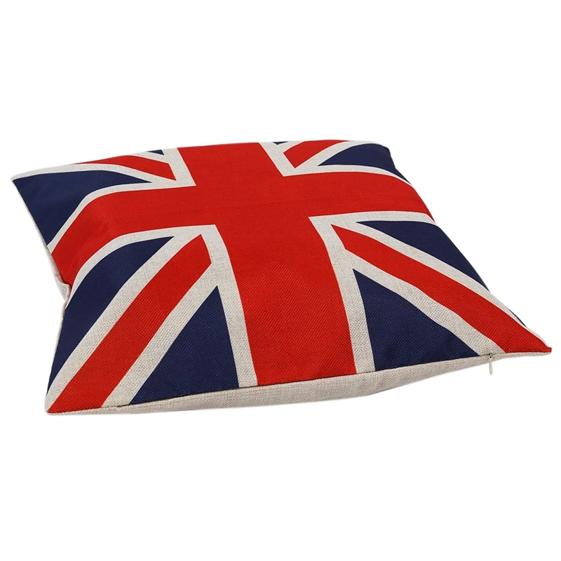 3X British Vintage Style Union Jack Flag Throw Pillow Case, Pillowcase