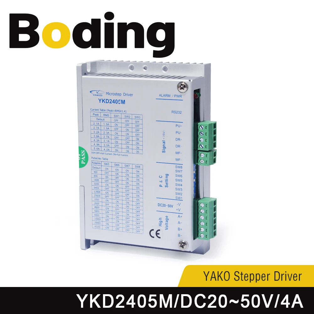 Boding Yako Stepper Motor Driver Ykd2405m Dc20~50v 4a