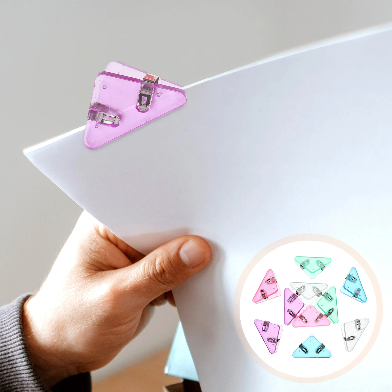10 Pcs Binders Stationery Storage Clip Multi-function Picture Clamps Folder Office Paper Clips