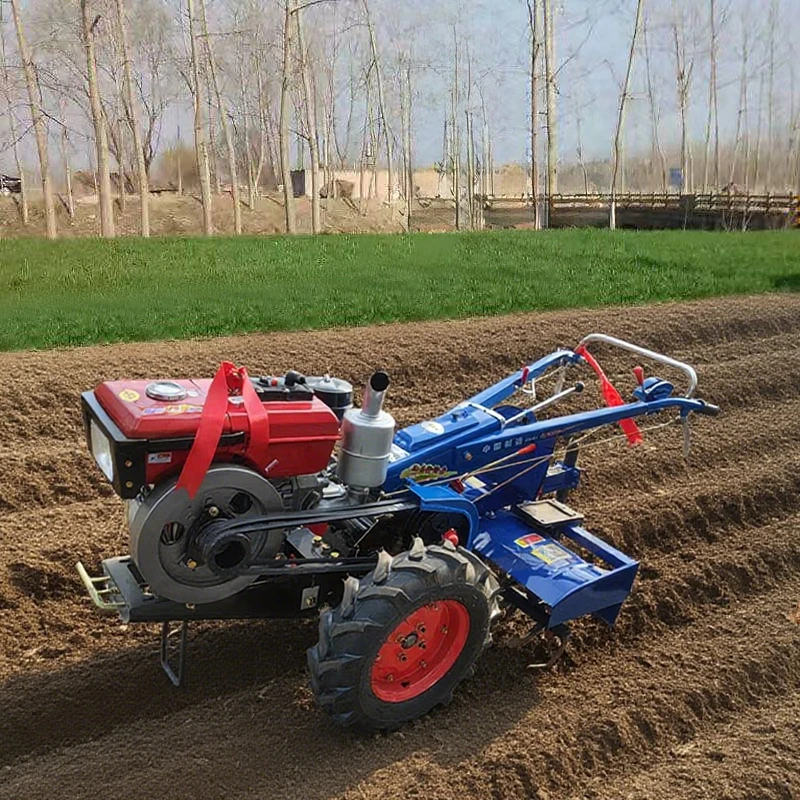 

Farming Machinery 2-Wheel Walking Agricultural Tractor Mini Farm Equipment Cultivator