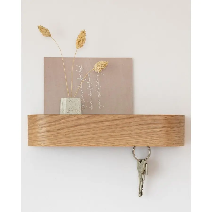 

Key Holder Toke Minimalist Key Hook Design from Berlin Modern Key Holder Wall Mount with Wooden Shelf Key Rack for Wall as Entry