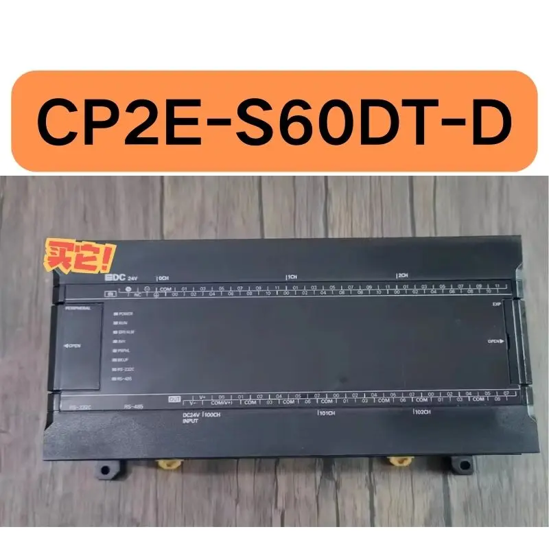 Controlador programável PLC CP2E-S60DT-D usado testado OK e enviado rapidamente