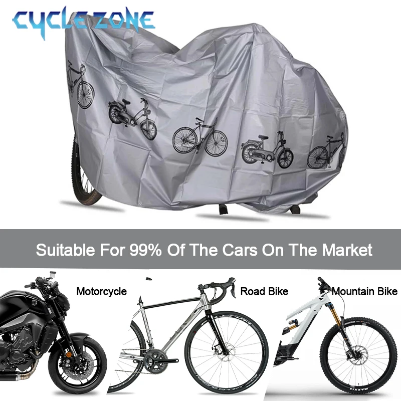 Cubierta para bicicleta, cubierta para lluvia para motocicleta, impermeable, a prueba de polvo, Anti-UV, protección exterior, cubierta para bicicleta de montaña, accesorios para todas las estaciones