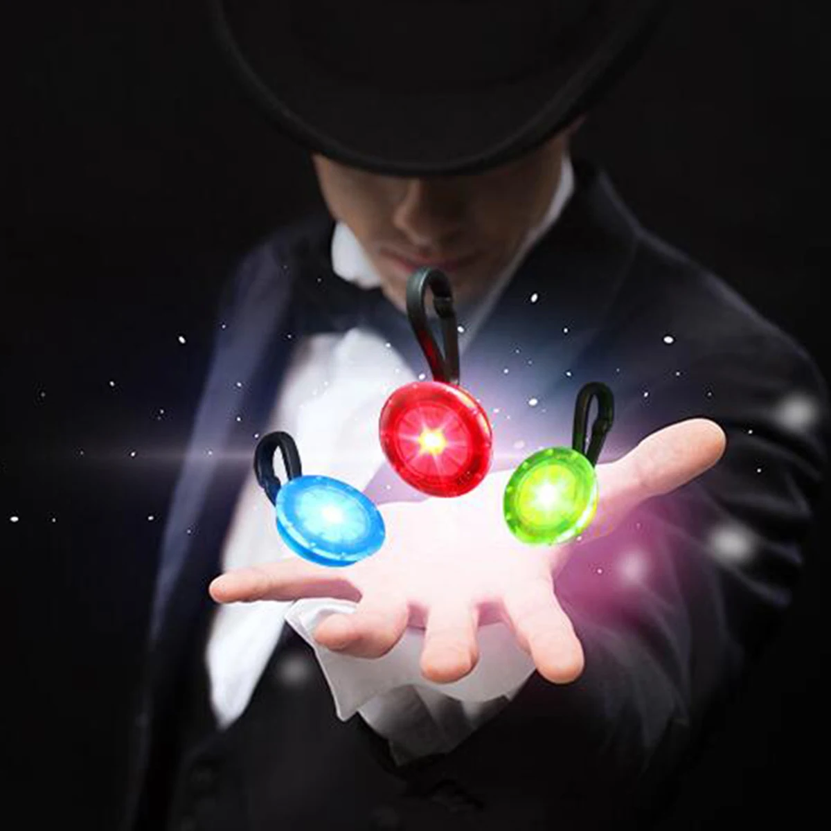 

2Pcs LED Backpack Light Waterproof Mini Bright Safety Clip on for Luggage Pouch Running Gear Outdoor Night Sports Device