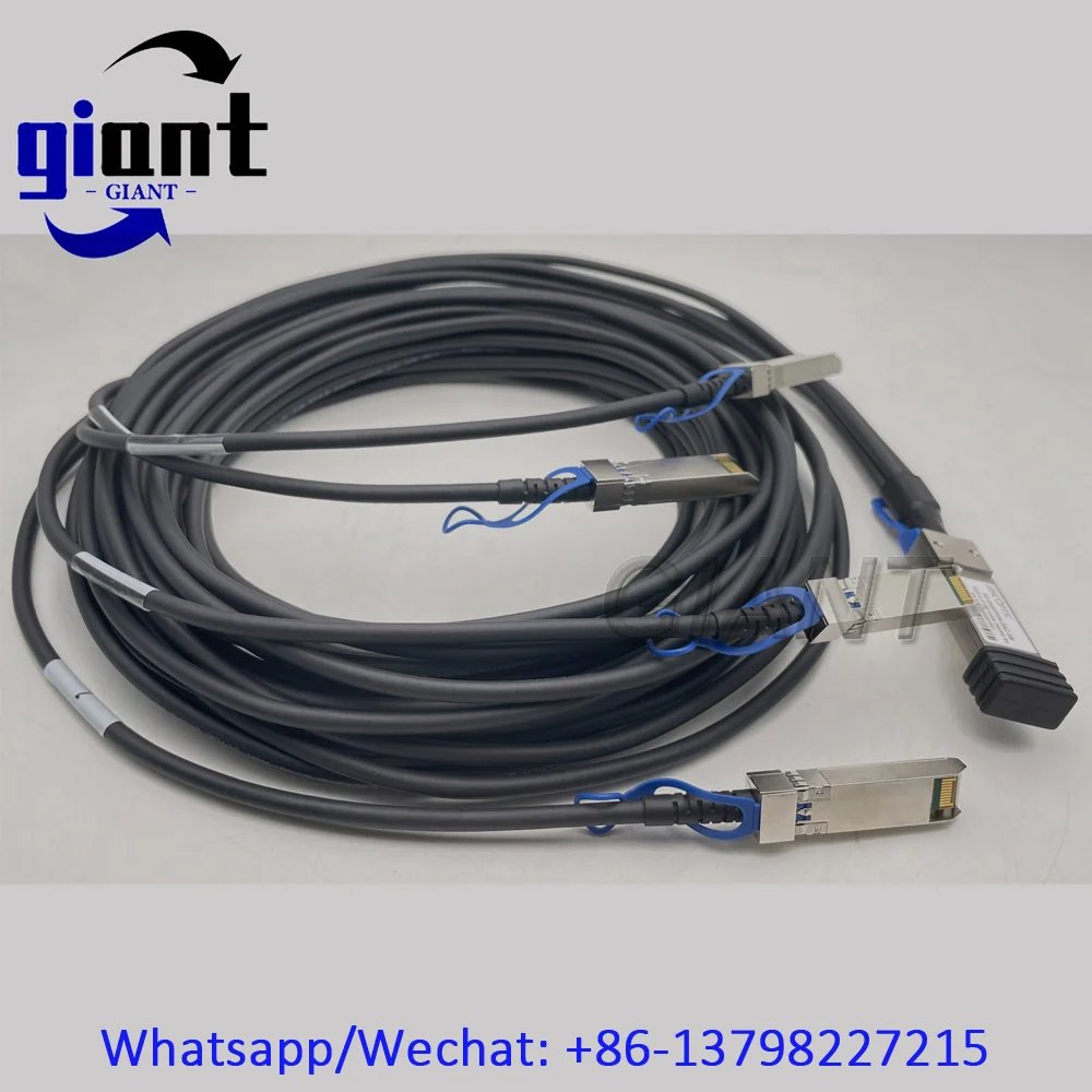 100G QSFP28-4*25G SFP28 5M DAC Cable, Passive 100G 5M 26AWG PVC Attach Twinax Direct Attach Cable for Mikrotik/Cisco Router