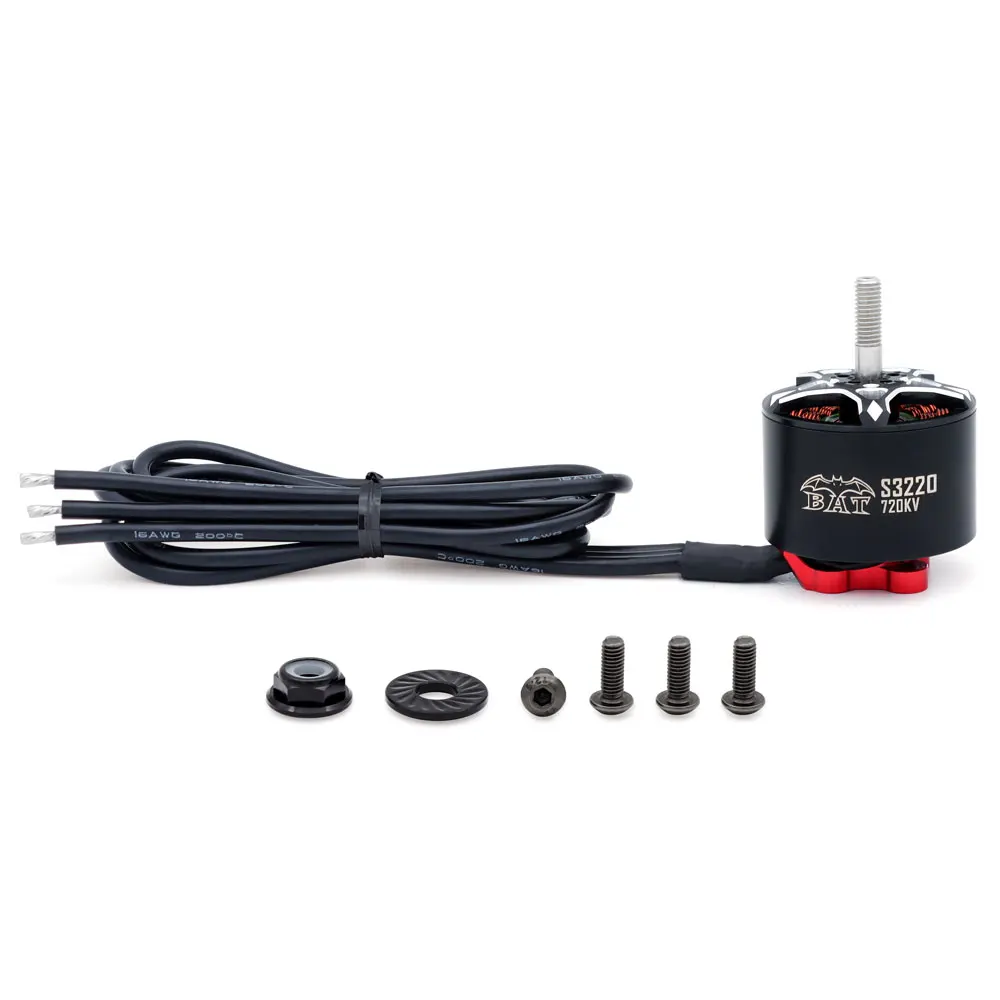 VoidFlyFPV Outrunner Brushless Motor (420KV/11T 660KV/7T 720KV/6.5T) - 6.0mm M5 Steel Shaft; 16AWG 350mm Wires; Multi-Strand