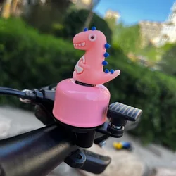 Timbre de bicicleta metálico con dinosaurio y alarma para manillar MTB