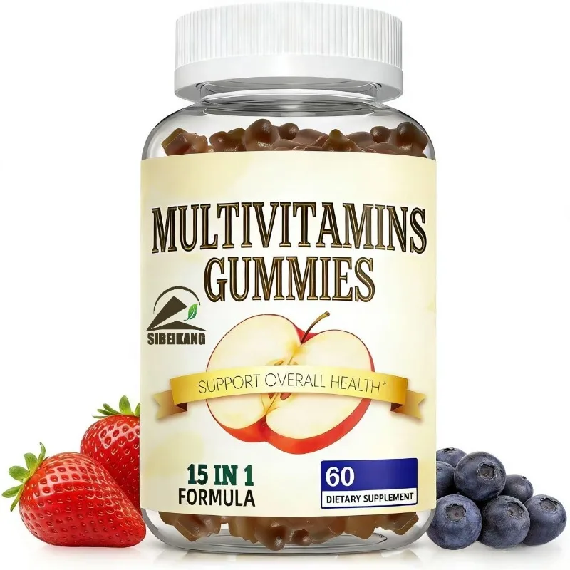 

15 in 1 multi vitamin gummies - rich in vitamins A, C, D3, E, zinc, magnesium, etc -60 gummies