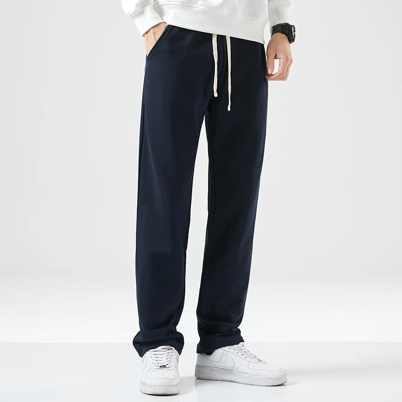 

Свободные прямые спортивные брюки American Sle для мужчин, весенне-осенние повседневные модные подростковые универсальные спортивные брюки свободного покроя