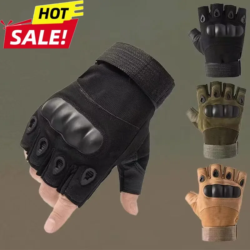 2026 New Half Finger Cycling Tactical Gloves Outdoor Men Gloves Women Sports Shooting Hunting Motorcycle Bike Glove Accessories