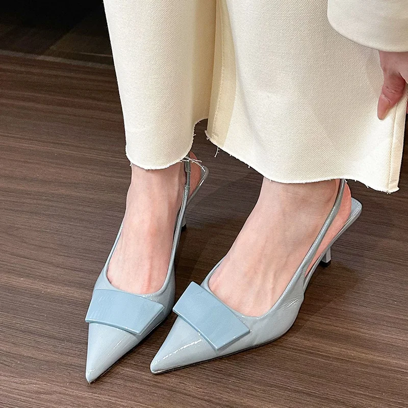 صنادل نسائية مثيرة بكعب عالٍ بمقدمة مدببة أحذية بكعب فاخر لصيف 2026 أحذية جديدة أنيقة على الموضة Mujer De Sandalias