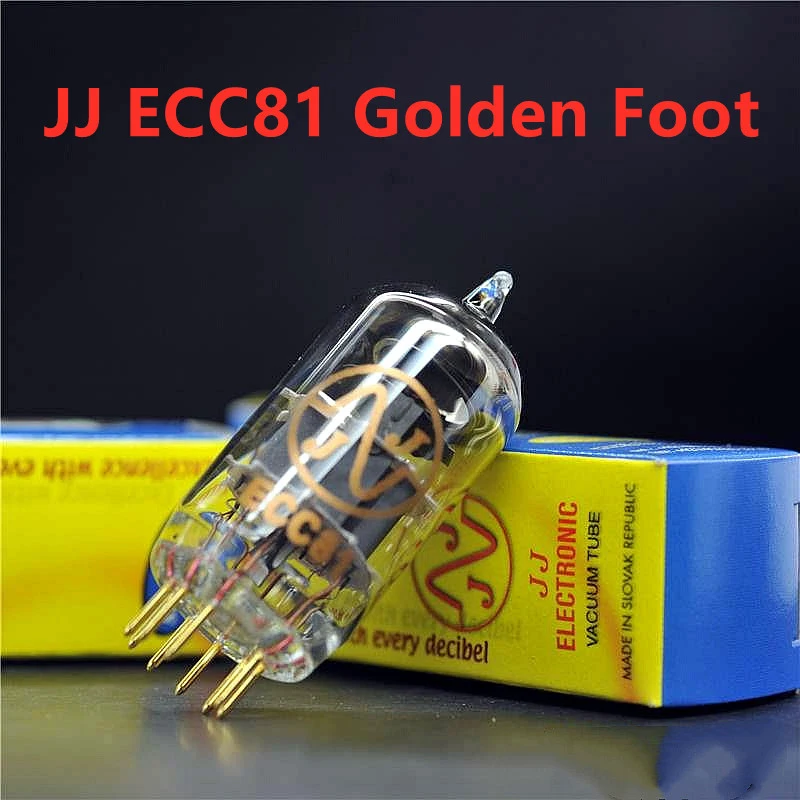 JJ Golden Foot Remplacer le tube à vide électronique, amplificateur de tube, vannes audio, test d'usine, correspondance authentique, ECC801, 12AT7, 6201