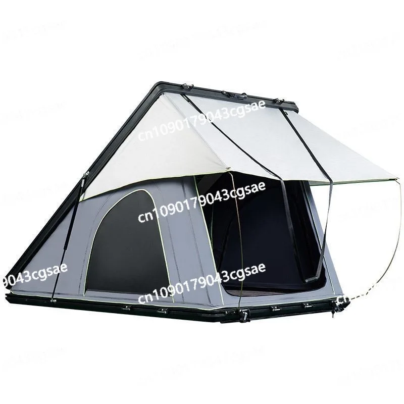 

Aluminum Alloy Triangular Hard Top Ultra-thin Automatic Folding Roof Tent Self-driving Camping Essential Modification