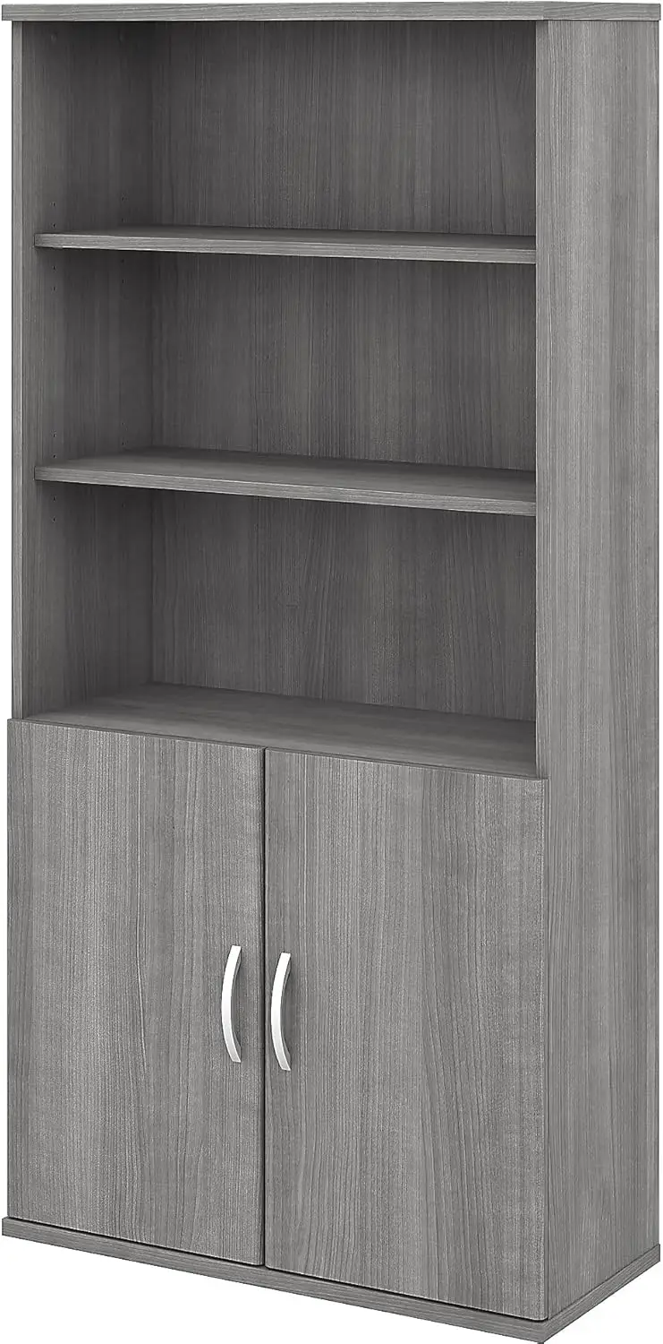 Studio C 5-Shelf 73-Inch H Bookcase, Platinum Gray