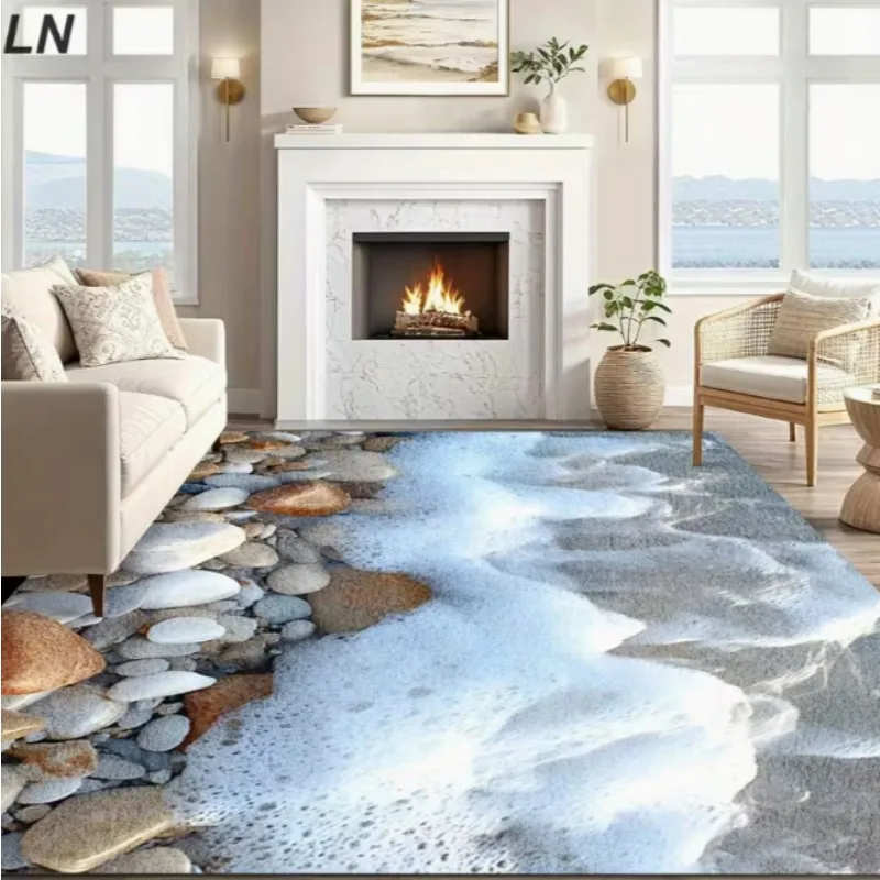 Floor Mat Carpet Pebble Living Room Bedroom Front Door Bathroom Indoor Corridor Outdoor Balcony Courtyard Retro Home Decoration