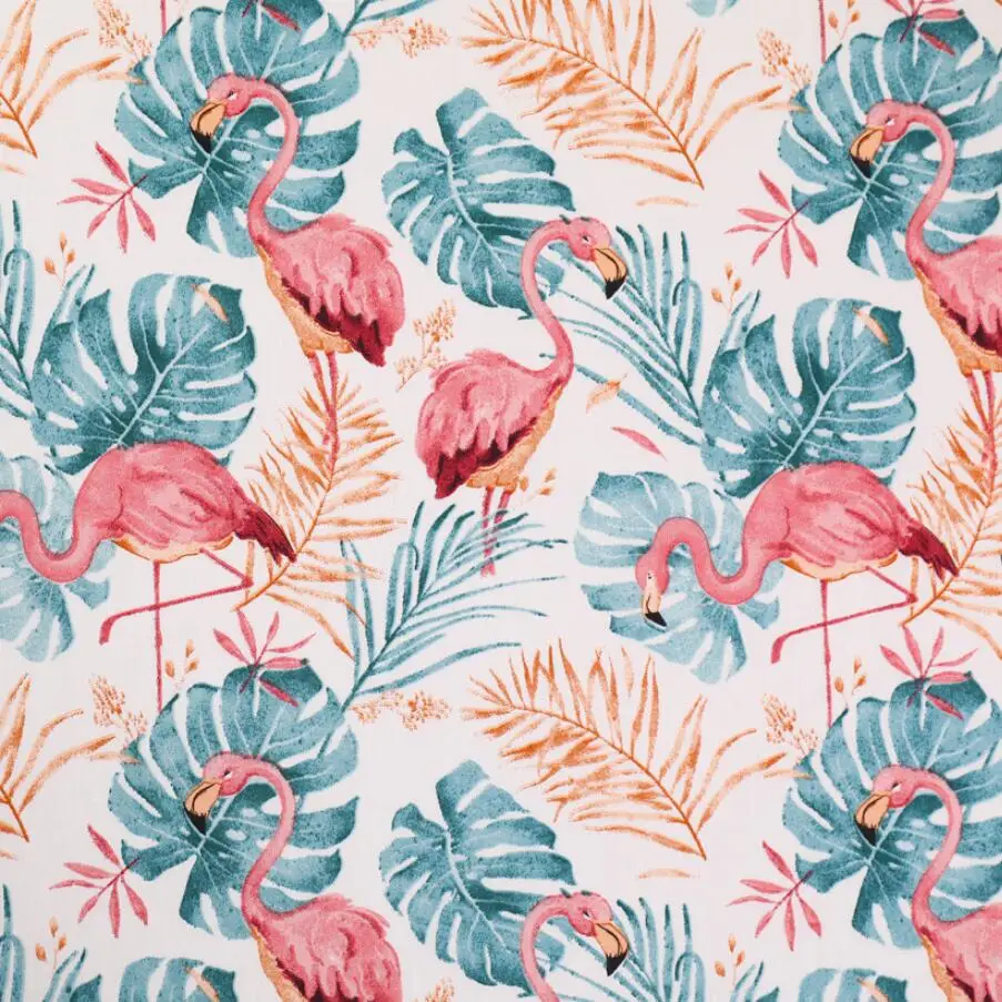 Syunss New Flamingo Diamond Printed Diy Patchwork Cloth For Quilting Baby Crib Cushions Dress Sewing Tissus Cotton Fabric Tecido