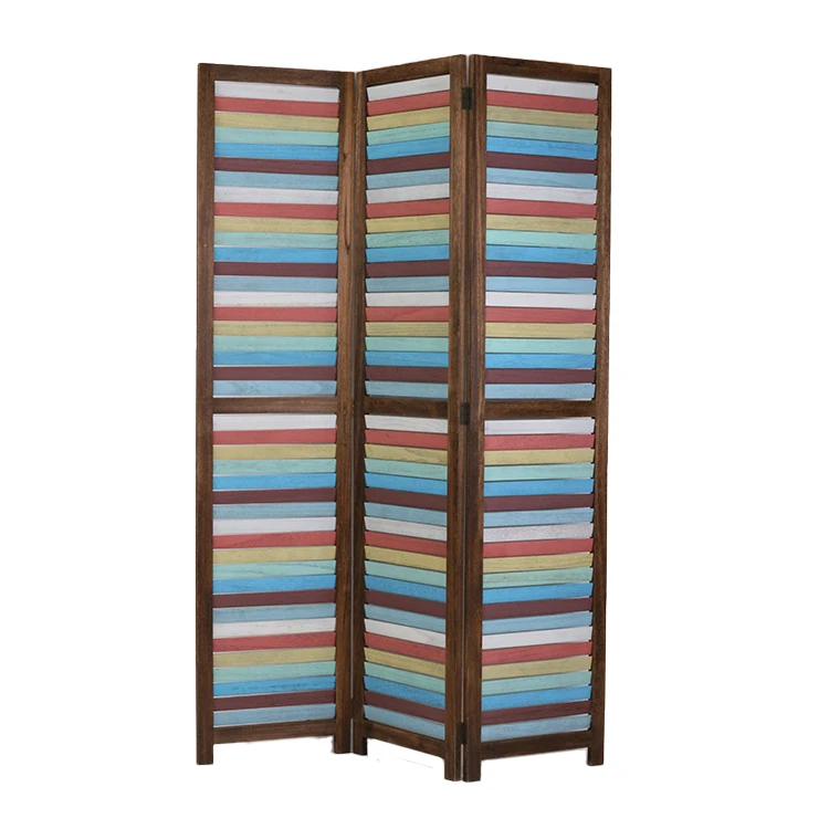Household and Folding Privacy Screen Partition Wooden Room Partition Screen for Room Partition